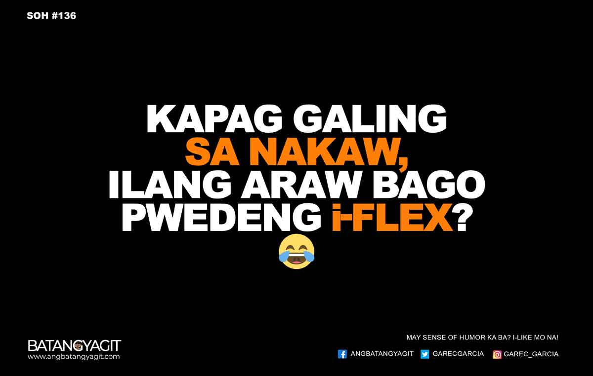 Kapag galing sa nakaw, ilang araw bago natin pwedeng ipagyabang sa social media?