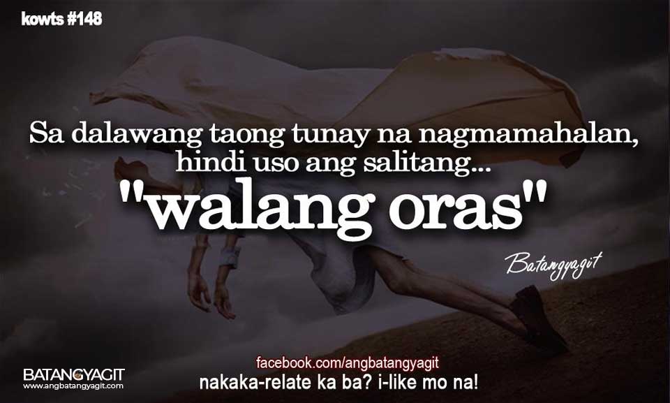 Kowts #148: Sa dalawang taong tunay na nagmamahalan, hindi uso ang salitang... wlang oras